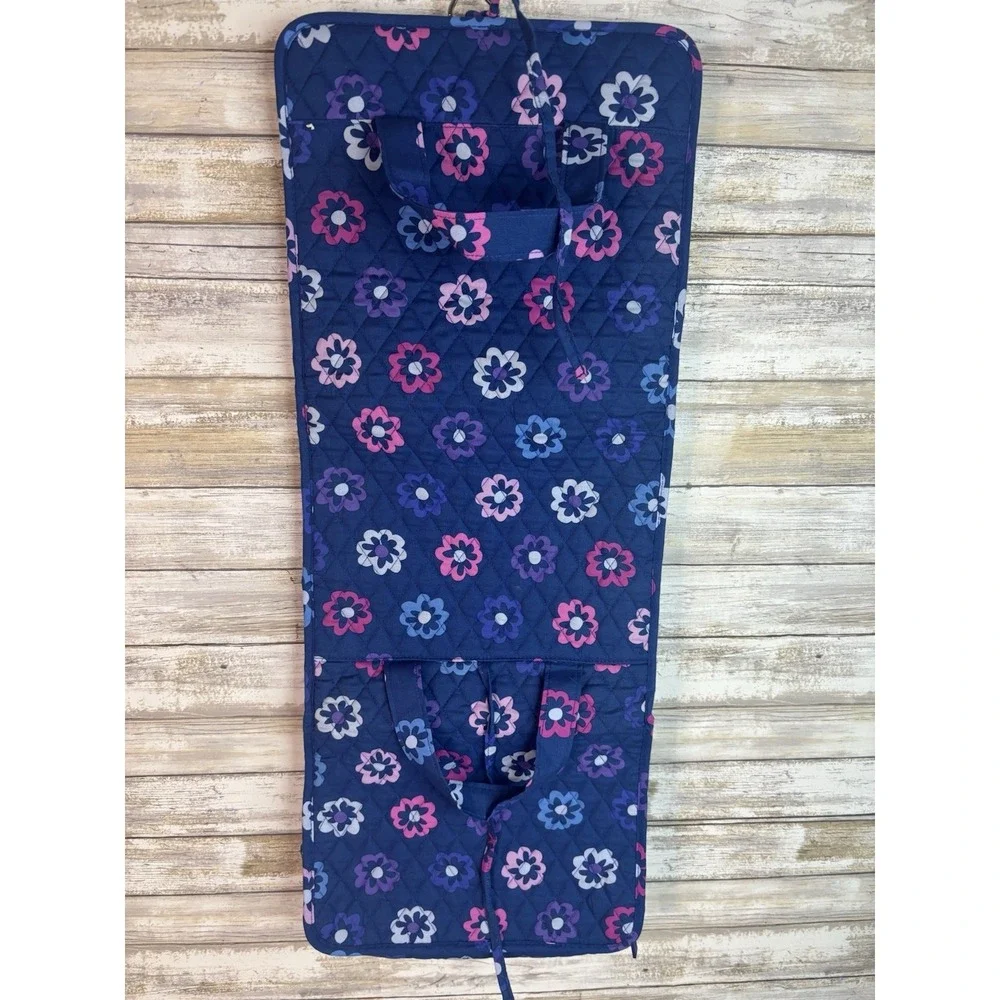VERA BRADLEY Hanging Organizer Cosmetic Case - Ellie Flowers - Blue - Purple